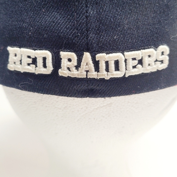 Zephyr Red & Black Embroidered Red Raiders Baseball Hat/Cap M/L - Picture 8 of 9